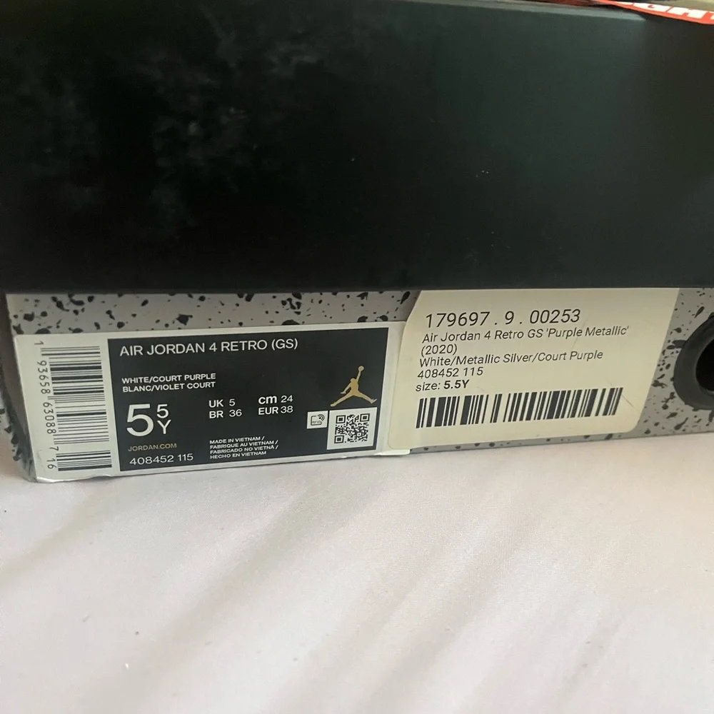 Jordan 4 metallic purple - Picture 10 of 10